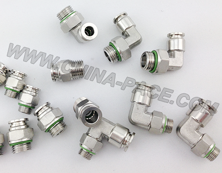 stainless steel push in fittings, pneumatic fittings, air fittings